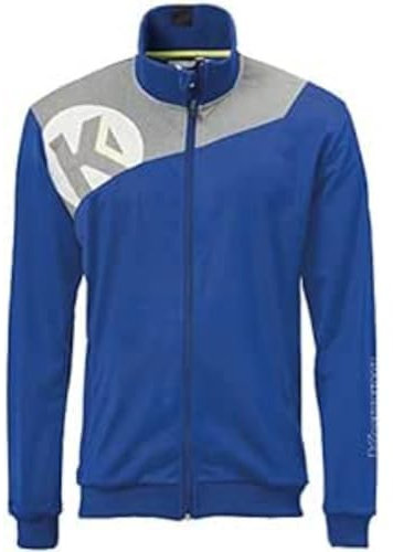 Kempa Herren Core 2.0 Poly Jacke, royal/Dark grau Melange, XL