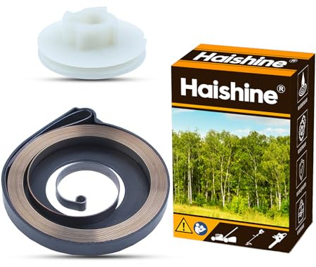 Haishine Kit de muelles de Retroceso de polea de Arranque Fit para Husqvarna 51 55 Piezas de Repuesto de Motosierra 505303735, 501763101