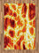 ABAKUHAUS Orange Teppich, Hot Lava Brennen Feuer, Flachgewebe Deko-Teppiche für das Wohn-,Schlaf-, und Essenszimmer, 120 x 180 cm, Orange Gelb