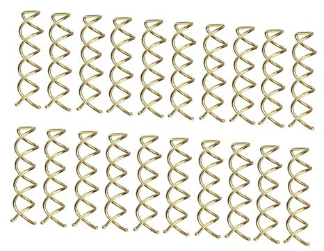 Voarge 20 Spiralhaarnadeln, Twist-Haar-Clips, abgerundete Haarspangen, für Haarstyling, Spiralförmig, (gold) Item Name (aka Title)