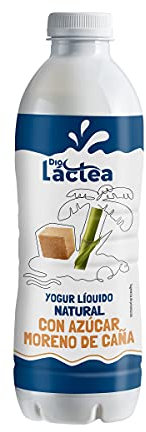 DIA LACTEA yogur líquido natural con azúcar de caña botella 1 lt