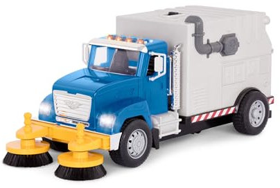 Driven by Battat Cleaning Truck Calles Grande para niños vehículo de Ciudad – Camión de Limpieza de Juguete – Piezas móviles – 3 años + – Barredora estándar, Multicolor (Branford Ltd. WH1226C1Z)