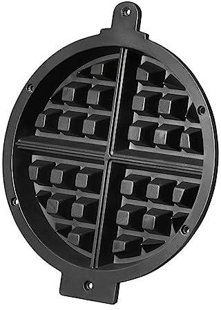 Waring Commercial Belgian Waffle Replacement Kit (2 Plates, Screws, Screwdriver) for WW180X only, Cast Iron, Black