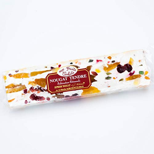 Barre de nougat tendre aux fruits confits – 200g