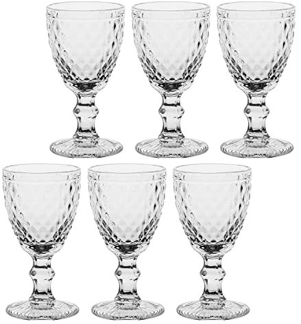 La Porzellan Bianca Set mit 6 Gläsern aus Glas H 15,5 cm P401100003