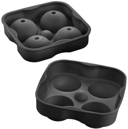 Metaltex Eiswürfelformer Silikon 4 Eiskugeln – 4,5cm, flexibel