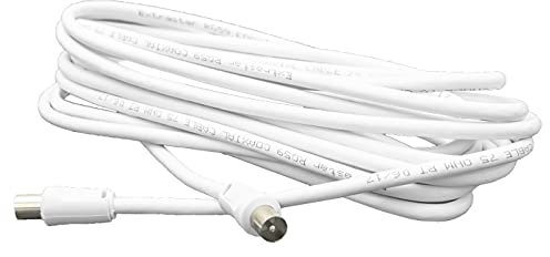 CLICLED Cavo antenna 8m coassiale maschio femmina per tv prolunga RD8080