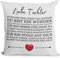 Druckerino Kissen mit Spruch: Liebe Tochter | Kissenhülle mit Füllung 40x40 cm | Geburtstagsgeschenk | Geschenkidee | Kissen mit Spruch Tochter
