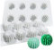 DUBENS Lot de 8 moules en silicone en forme de cactus 3D - Pour fondant, chocolat, bonbons, cupcake, décoration de gâteau - Outil de décoration pour pâte polymère