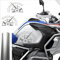 2 Aufkleber kompatibel mit Seitenwänden Tank Motorrad R 1200 1250 GS Adventure LC (Silber)
