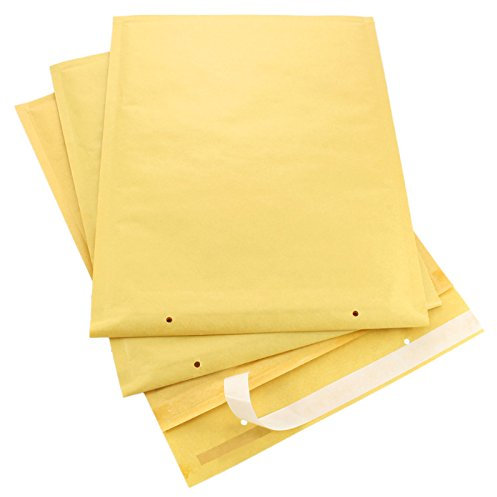 LUFTPOLSTERTASCHEN goldbraun | stabile Versandtaschen | aus Kraftpapier & Luftpolsterfolie | verschiedene Abmessungen & Mengen wählbar / H8, 270 x 360 mm Innenmaß, 20 Stück