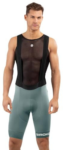 SIROKO - Salopette da Ciclismo BX Oberwald - XL - Verde Militare/Nero