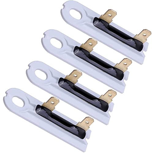 Lifetime 3392519 Dryer Thermal Fuse by Seentech - Compatible With Whirlpool & Kenmore Dryers- Repalces: WP3392519, AP6008325, 3388651,WP3392519VP (4 Pack)