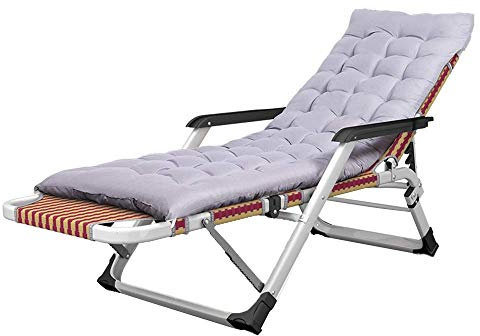 EyeWeb Teslin Stoff-Klappstuhl, Lounge-Stuhl, Liegestuhl, Verstellbarer Fußhocker, Picknick, Camping, Lesen, Liegestuhl (B) (B) Hopeful