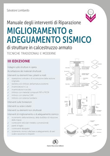 Manuale degli interventi di riparazione, miglioramento e adeguamento sismico di strutture in calcestruzzo armato. Tecniche tradizionali e moderne
