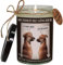 Hundefurz Löscher Kerze, Duftkerze mit lustigem Hundemotiv, emotionale Geschenke mit nachhaltiger Geschenkverpackung, Handgemacht aus Sojawachs, 40h, WangsLICHT (Feu de Bois)