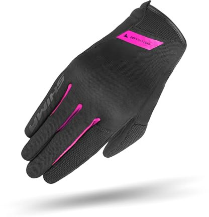 SHIMA ONE EVO Guantes Moto Mujer Textile Homologados Corto Verano Motos Guante Ventilado Certificatos Con Protección Motorista Ciudad Protecciones Ventilación Verão (Femenino, Rosa, XS)