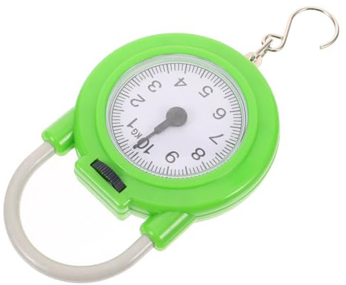 OUNONA Tragbare Kleine Federwaage Kofferwaage Manuelle Hakenwaage Aus Metall Und Kunststoff Leichte Reise-gepäckwaage Für Präzises Wiegen Von Koffern Und Taschen Kompakt Und Praktisch Für