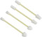 Tamponi di Cotone in Silicone, 4 Pezzi Tamponi di Cotone in Silicone con Doppia Punta Tamponi di Cotone in Silicone Riutilizzabili Tamponi di Cotone con Doppia Punta per Orecchie