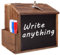 AZEAM HöLzerne Vorschlagsbox Wood Suggestion Box Mit Schloss And Lock,Wooden Tip Briefkasten Holz Wahlurne Donation Boxes,Kummerkasten Spendenbox Holz Countertop Wall Mounted With Chalkboard