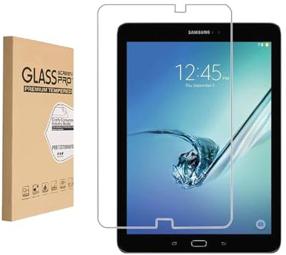 Shunwige Screen Protector for Samsung Galaxy Tab S2 9.7 SM-T810 T811 T813 T815 T819 9.7 Inch Tempered Glass,9H Hardness Anti Scratch,Bubble Free,Case Friendly Easy Installation.(1 Pack)
