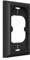Hidden River Lab Premium RING Battery Doorbell Mount, Wall Plate 5.75 x 3.5 inch - Compatible with Ring Battery PRO, Ring Battery PLUS, Ring 3, Ring 4 - BLACK