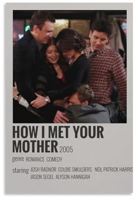 nuomesc How I Met Your Mother Poster Collection Poster Poster Dekorative Malerei Leinwand Wandkunst Wohnzimmer Poster Schlafzimmer Malerei 08x12inch(20x30cm)