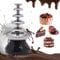 OUKANING Schokobrunnen 5 Etagen 3000ml - Elektrische Schokoladenbrunnenmaschine 230W 30-110 ℃ Schokoladenbrunnen mit Warmhaltefunktion Schokoladenfondue für Käse, Grillsoße, Ran (Schwarz)