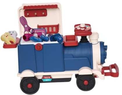 Dickly 26-teiliges Ärzte-Set für Kinder, vorgetäuschte Station, Rollenspiel, Instrumente, Ärzte-Trolley-Set für Kleinkinder im