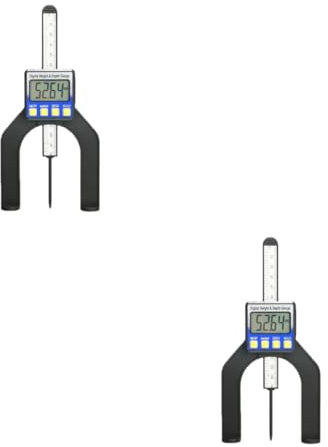 JECOMPRIS 2stücke Elektronischer Digitaltiefenmesser Mit Lcd-anzeige Und Magnetfüßen Präzises Höhenmessgerät Für Holzarbeiten Batteriefrei Für Tischfräsen Und Diy-projekte