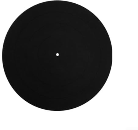Nachhaltiges Silikon-Pad für Plattenspieler optimiert die Audioleistung einfach (schwarz)