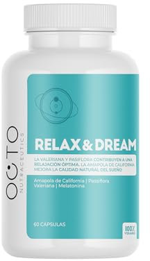 Melatonina con Valeriana, Passiflora e Papavero Californiano – Capsule per Dormire Bene e Ridurre l’Ansia – Integratore Naturale – 60 Capsule – Relax&Dream