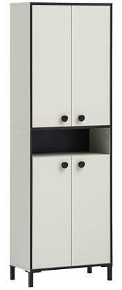 Schildmeyer Schuhschrank Edda 702033, cremebeige, 60,2 x 33 x 185 cm