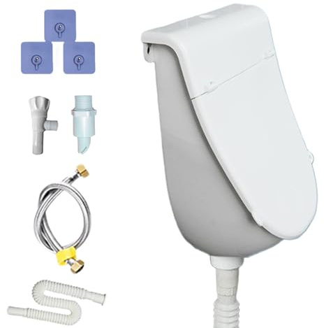 Besreey Urinal Mit Deckel Komplett Set Wandurinal Für Den Außenbereich Mit Ablaufschlauch Urinabscheider Für Jungens Und Männer, Camping, Wohn-mobil, Garten