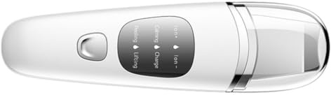 VINTORKY Nettoyeur de Pores Électrique Ultrasonique pour Visage Écran Lcd, Spatule en Abs et Acier Inoxydable, Fonction Lifting et Nettoyage pour Soin Facial