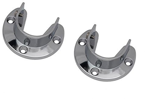 2x Rohr Wandhalter Halterung Wandlager Rundrohr 1-18 Rohrdurchmesser Ø25mm