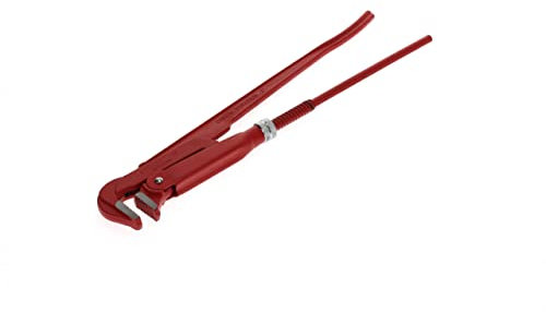 GEDORE red 90degree abgewinkelte Rohrzange, Spannweite 67 mm/2 Zoll, schwedisch, massiv, Zahnung versetzt, R27100020