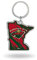 Rico Industries NHL Minnesota Wild State Shape Keychain
