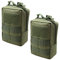 Magarrow Tactical Molle Pouch Multifunktions-Hüfttasche zum Aufhängen (Green- 2pcs)