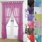 John Aird Pair Of Woven Voile Tab Top Curtain Panels. Free Tiebacks Included (Fuchsia, 58 Wide x 90 Drop)