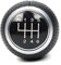 Viviance 6 Speed Gear Shift Knob 12 mm kompatibel mit Audi A1 A3 A4 A5 B6 B7 B8 A6 S4 8K A5 8T Q2 Q3 Q5 8R S Line kompatibel mit Passat Golf MK4 kompatibel mit Seat Leon kompatibel mit Ibiza 6J