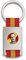 Tiendas LGP Albainox- Llavero Bandera de ESPAÑA y Chapa Francisco Franco, Plateado