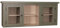 Casa Padrino Landhausstil Küchenhängeschrank Grün/Beige 156 x 31 x H. 65 cm - Landhausstil Küchenschrank mit 2 Glastüren