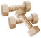 joyMerit 3Pcs Kinder Pädagogisches Spielzeug Montage Holz Spielzeug Holz Schraube