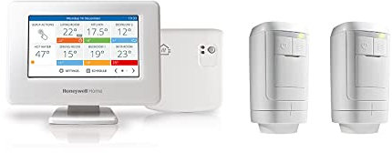 Honeywell Home THR99C3100 evohome Smart WiFi Thermostat + 2 Wireless Radiator Controllers THR091