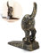 WEMPOLU Dog Tail Door Stop Decorative Cast Iron Door Stopper Wedge, Antique Brass……