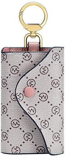 GOLF SUPAGS Porte-Clés en Cuir pour Femmes avec Slots de Cartes Pouche de Portefeuille, 6 Crochets Organisation