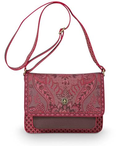 PiP Studio [W2404] Cross Body Flap Kyoto Festival Dark Pink 25x7x20cm