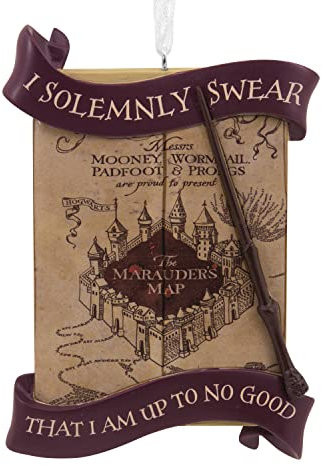 Hallmark Harry Potter Marauder's Map Christmas Ornament, Harry Potter Decoration, Hanging Ornament, Gifts for Christmas
