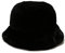 Kunstfell Fischerhut Flauschige Flauschige warme Hüte Plüsch Fischermütze Winter Fedora Hüte für Frauen, Schwarz, Einheitsgröße